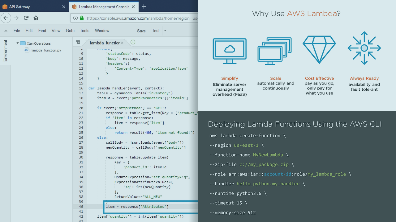 "AWS Developer: Lambda Deep Dive"